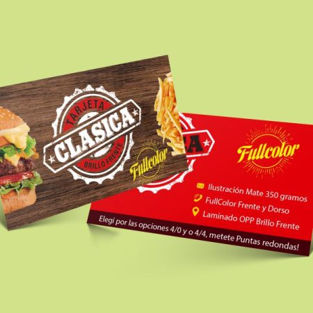 Tarjetas Clasicas (Brillo o sin laminar)